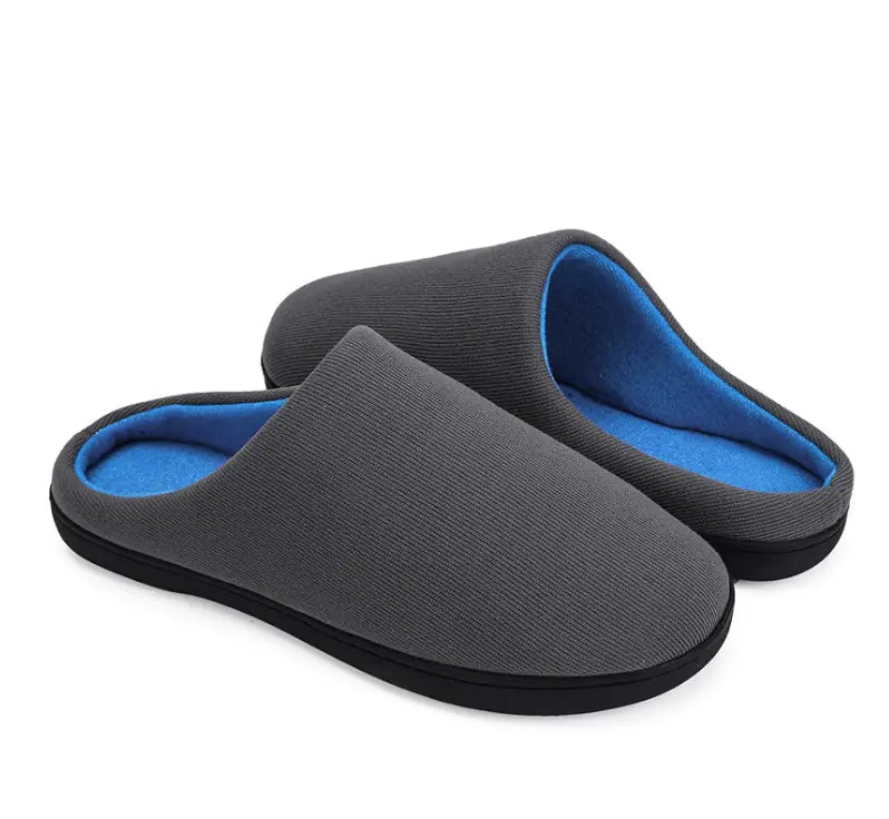 Cotton Indoor Slippers for Men | Simple Soft Winter Comfort