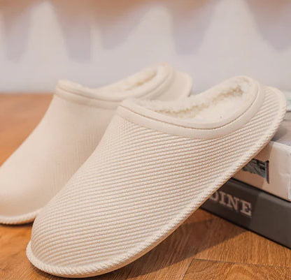 Non-Slip Wool Cotton Slippers | Unisex Indoor Winter Wear