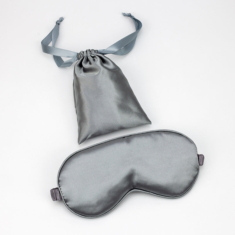 Silk Eye Mask Set with Double Layered Pouch for Sleep