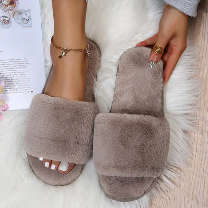 Women’s Plush Winter Slippers | Soft Indoor Wear