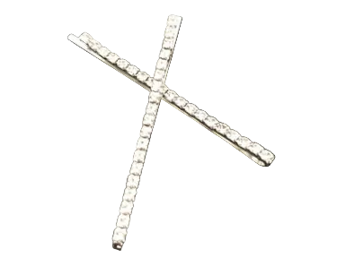 Rhinestone Letter Hair Clip Set for Everyday Styling