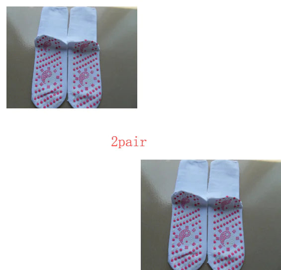 Magnetic Self-Heating Wellness Therapy Socks – Modal Cotton Circulation & Foot Relief