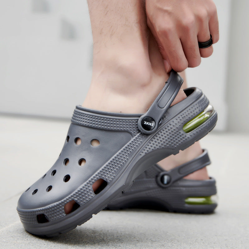 Claquettes à coussin d'air grande taille pour hommes été 2022
