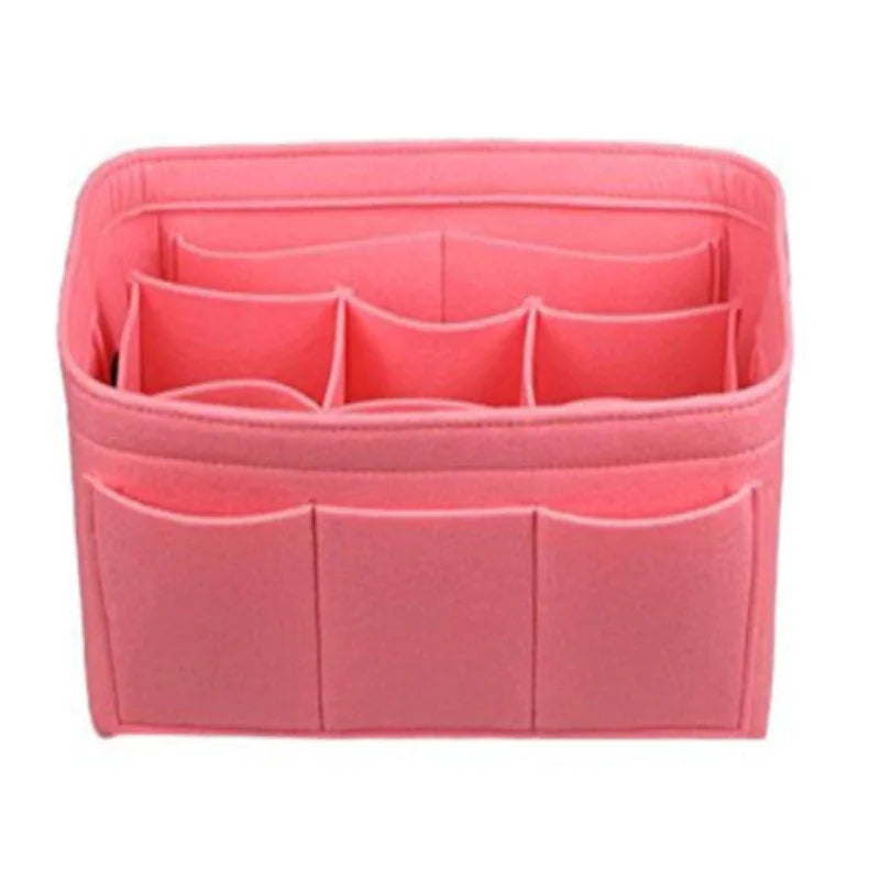 Large-Capacity Makeup Organizer | Elegant Felt Storage Bag