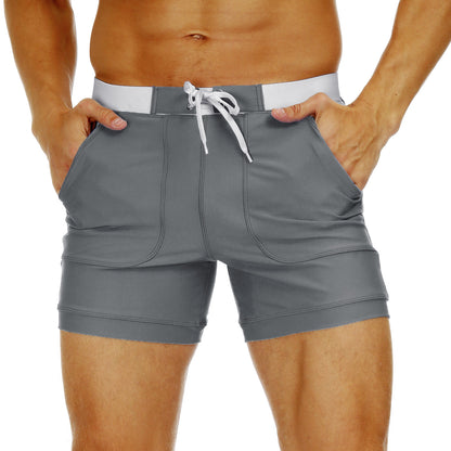 Men's Sexy Boxer Swim Shorts