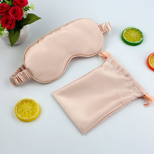 Masque de nuit en soie avec pochette double épaisseur pour le sommeil