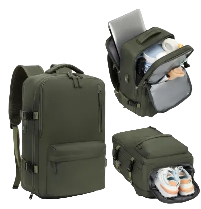 Oversized Travel Backpack with Multi-Compartment Storage