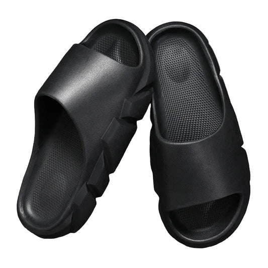 Men’s Thick Sole Slip-On Slides – Lightweight Everyday Comfort Slippers