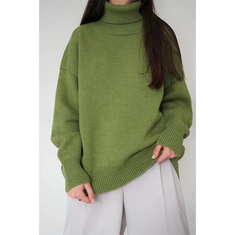 Winter Maternity Sweater - Korean Style Oversized Knit