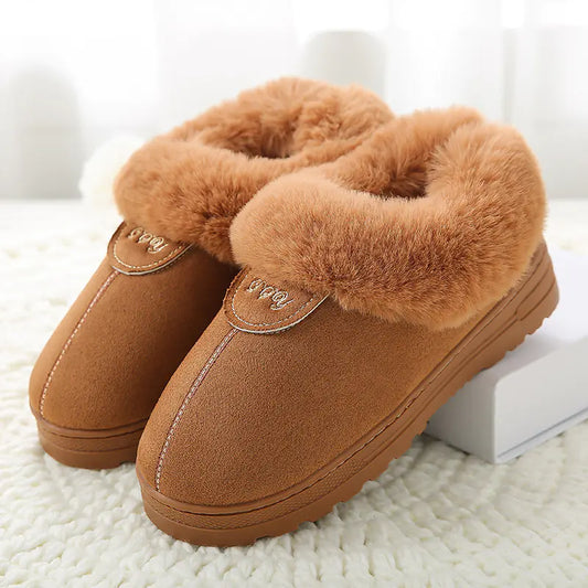 Thick-Soled Cotton Slippers | Warm Indoor Comfort