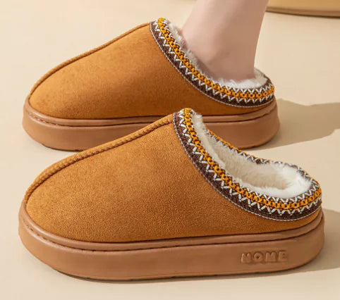 Fluffy Plush Winter Slippers for Women | Soft Indoor Comfort
