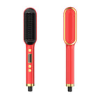 2-in-1 Hair Straightener & Curler – Dual Styling Tool with LED Display