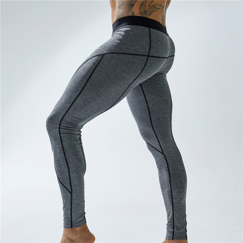 Pantalon de sport moulant et élastique pour hommes