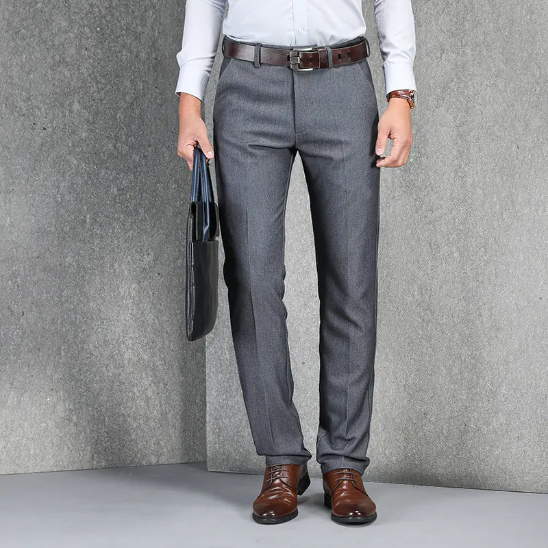 Casual Business Pants for Middle-aged Men – All-Season Cotton Comfort
