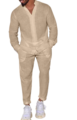 Men Loose Fit Lounge Set for Everyday Wear