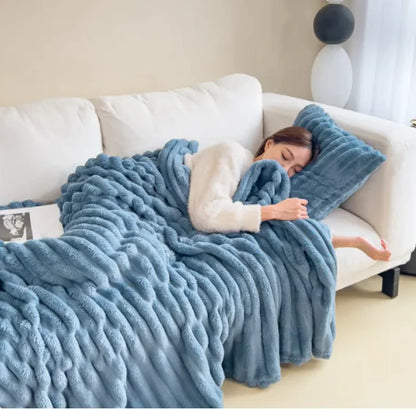 Soft Bubble Velvet Blanket | Soft All-Season Home Comfort