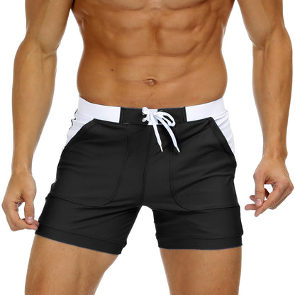 Men's Sexy Boxer Swim Shorts