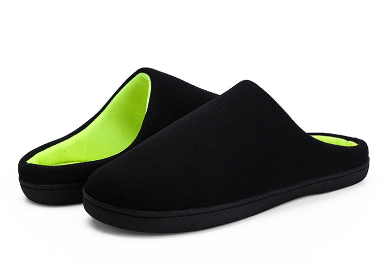 Cotton Indoor Slippers for Men | Simple Soft Winter Comfort