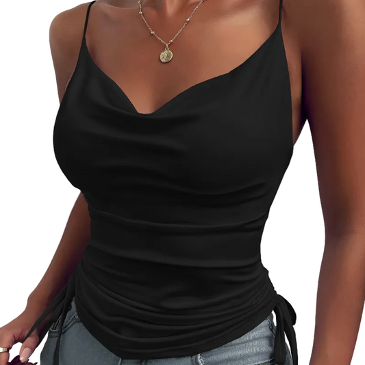 V-Neck Spaghetti Strap Camisole Top for Women