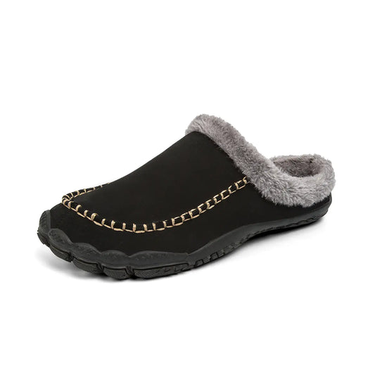 Men’s Thick Plush Winter Slippers | Indoor Non-Slip Warm Footwear