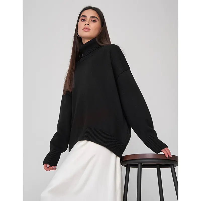 Winter Maternity Sweater - Korean Style Oversized Knit