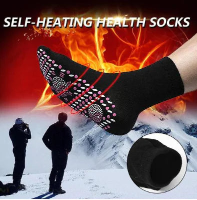 Magnetic Self-Heating Wellness Therapy Socks – Modal Cotton Circulation & Foot Relief