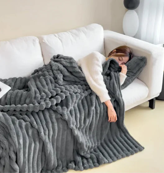 Soft Bubble Velvet Blanket | Soft All-Season Home Comfort