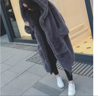 Faux Rabbit Hooded Fur Jacket & Vest Combo – Soft, Stylish Faux Fur Coat for Women