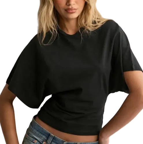 Relaxed Batwing Sleeve T-Shirt for Women