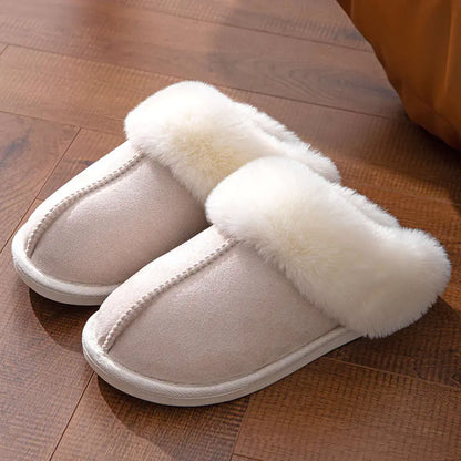 Thick Plush Indoor Slippers | Soft Winter Comfort Footwear