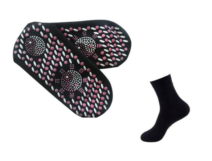 Magnetic Self-Heating Wellness Therapy Socks – Modal Cotton Circulation & Foot Relief