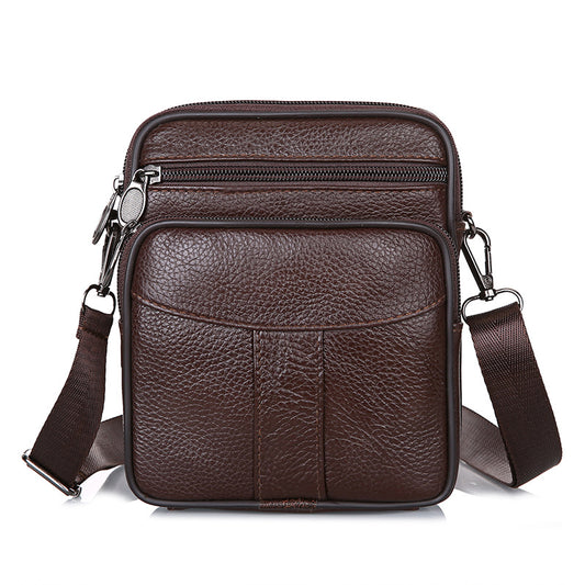 Leather Crossbody Messenger Bag for Daily Use