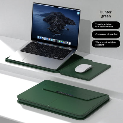 Laptop-Hülle aus PU-Leder mit Ständer