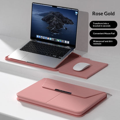 Laptop-Hülle aus PU-Leder mit Ständer