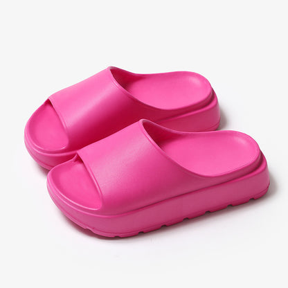 Women’s Open Toe Platform Slides – Thick Sole Summer Comfort Slippers