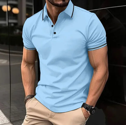 Men’s Sports Casual Lapel Polo Shirt