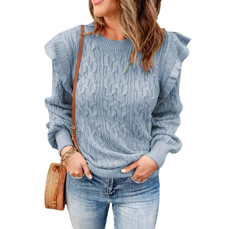 Thickened Solid Color Loose Women’s Sweater – Cozy & Stylish All-Season Wear