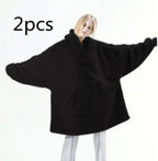Double-Sided Fleece Thicker Wearable Blanket – Ultra Soft & Warm