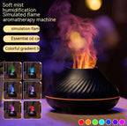 Colorful Mist Fire Diffuser – Ultrasonic Aromatherapy with Flame Effect