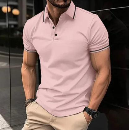 Men’s Sports Casual Lapel Polo Shirt