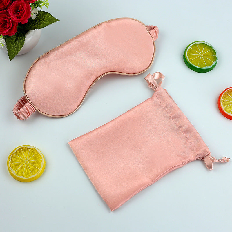 Silk Eye Mask Set with Double Layered Pouch for Sleep