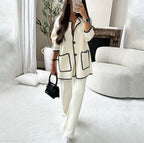 Casual Chic Suit Set – Minimalist Two-Piece Women’s Outfit for Effortless Style