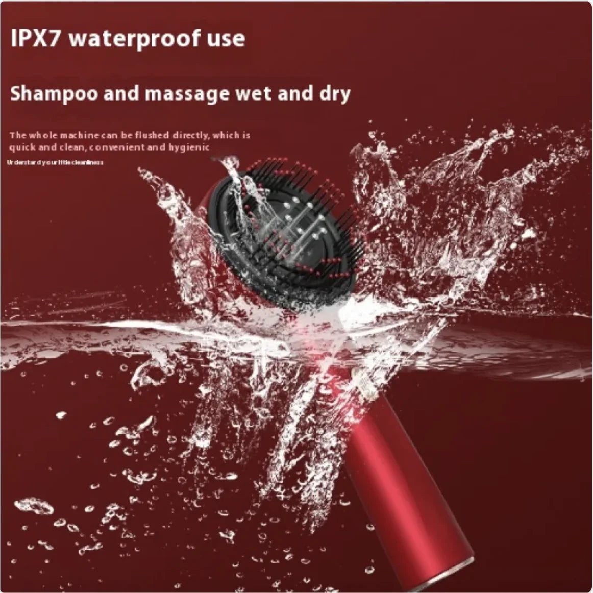 Electric Scalp Massage Comb – Red Light Therapy & Scalp Massager for Hair Care