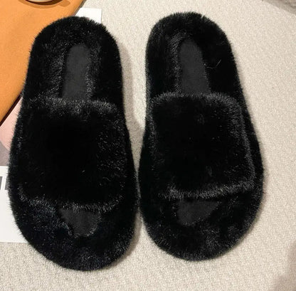 Fashion Plush Slippers for Women | Soft Indoor Comfort