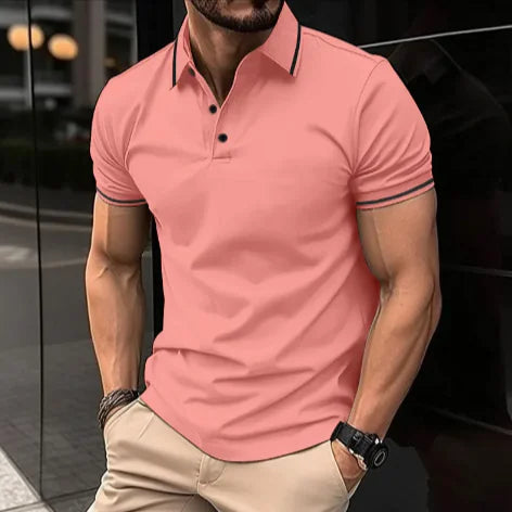 Men’s Sports Casual Lapel Polo Shirt