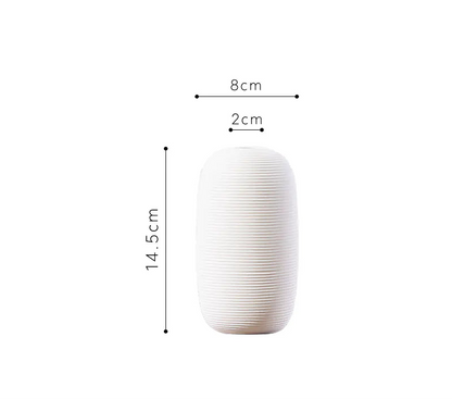 White Ceramic Decorative Vase – Multiple Sizes