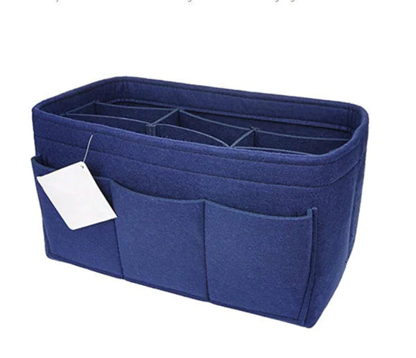 Large-Capacity Makeup Organizer | Elegant Felt Storage Bag