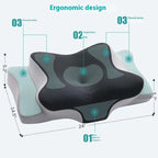 Memory Foam Cervical Support Pillow – Ergonomic Neck & Spine Alignment