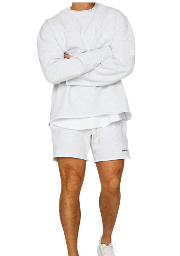 Luxe Leisure Set – Men’s Two-Piece Sweater & Shorts Outfit