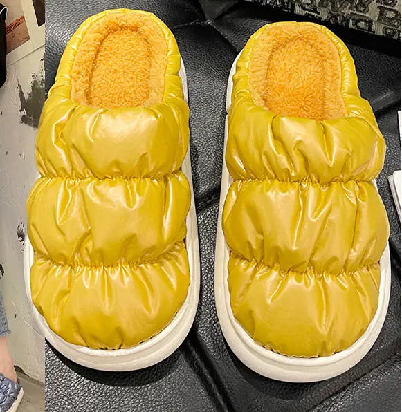 Warm Velvet Cotton Slippers for Women | Soft Padded Winter Style